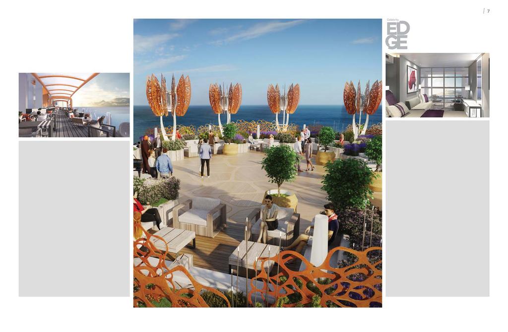 NOWOŚĆ STATEK CELEBRITY EDGE CELEBRITY EDGE. ZUPEŁNIE NOWA WIZJA. PRZESTRZEŃ DO ŻYCIA Z EDGE Przełom w luksusowym podróżowaniu nowoczesnymi statkami.
