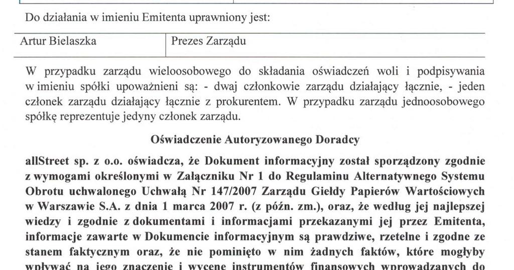 Oświadczenie