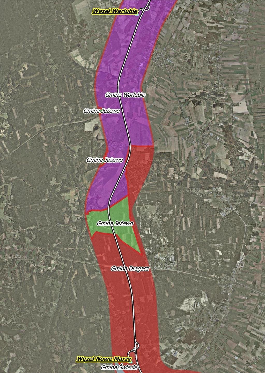 Sekcja 6 Warlubie - Nowe Marzy Od km 75 + 000 do