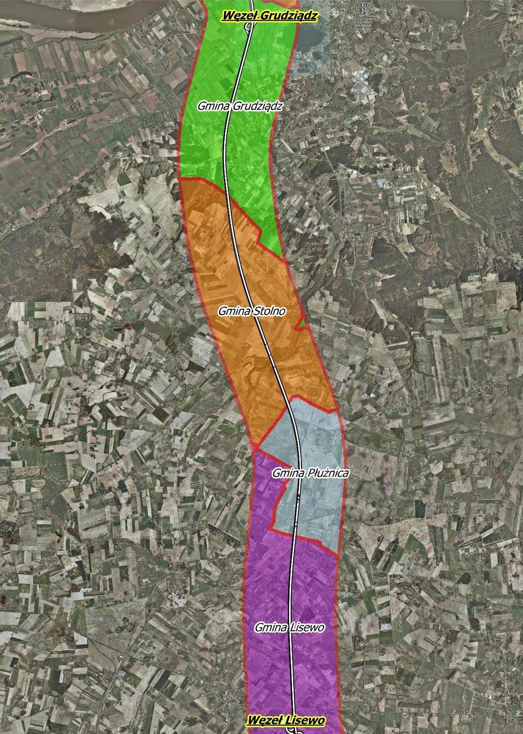 Odcinek 2 Grudziądz - Lisewo Od km 98 + 400 do km