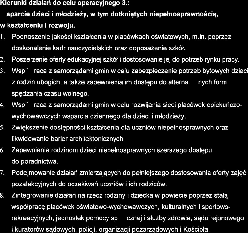 poprzz doskonalni kadr nauczycilskich oraz doposażni szkół. 2. Poszrzni ofrty dukacyjnj szkół i dostosowani jj do potrzb rynku pracy. 3.