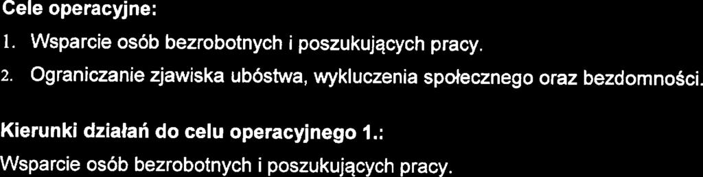 : Wsparci osób bzrobotnych i poszukujących pracy l 2. 3 Monitoring rynku pracy. Upowszchniani informacji o usługach i instrumntach rynku pracy Zmnijszani skutków bzrobocia.