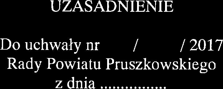 UZASADNIENIE Do uchwały nr / / 2017 Rady Powiatu Pruszkowskigo z dnia Gmina Brwinów wyraziła wolę prząęcia zadania zimowgo utrzymania dróg powiatowych na trni gminy Brwinów w szoni zimowych 2017/2018.