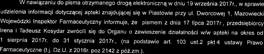 Piastowi przy ul. Dworcowj 1.