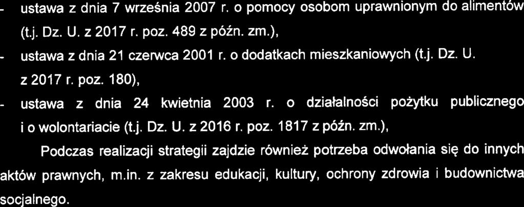 Stratgia Rozwiązywania Problmów Społcznych Powiatu Pruszkowskigo na Igłą 201 7-2025 ustawa z dnia 7 wrzśnia 2007 r. o pomocy osobom uprawnionym do alimntów (t.j. Dz. U. z 2017 r. poz. 489 z późn. zm.