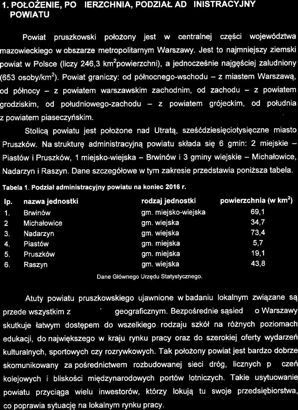 Stratgia Rozwiązywania Problmów Spdcznych Powiatu Pruszkowskigo na łata 201 7-2025 11. ANALIZA l DIAGNOZA 1.