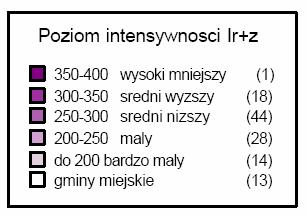 Na koniec roku 2002 na 10532 ha użytków rolnych posiadały one 9719 ha.
