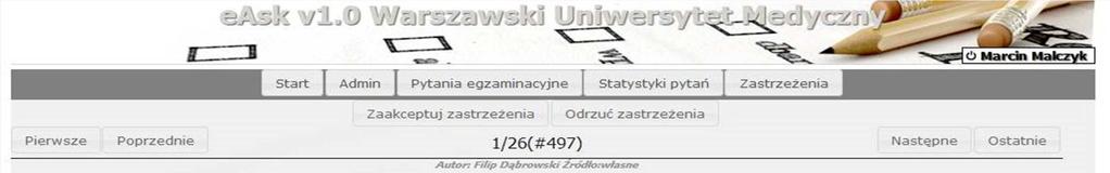 ZASTRZEŻENIA DO PYTAŃ