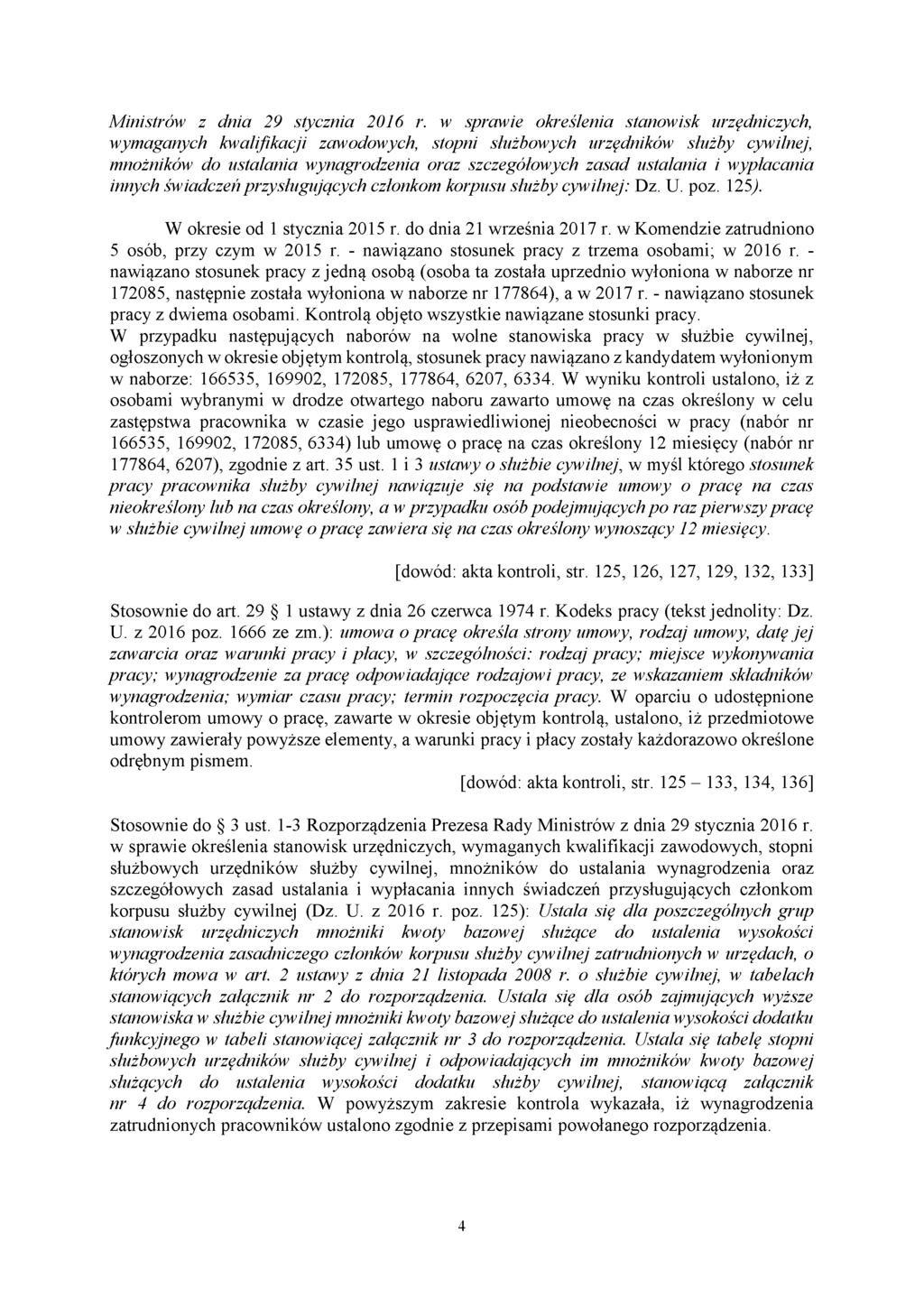 Ministrów z dnia 29 stycznia 2016 r.