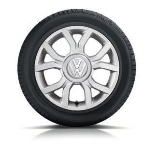 Nowoczesna obręcz i innowacyjna opona doskonały duet dający satysfakcję i poczucie maksymalnego bezpieczeństwa podróżującym Volkswagenem.
