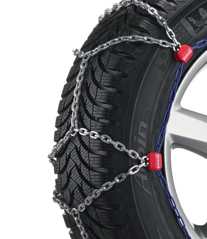 ŁAŃCUCHY ŚNIEGOWE SNOX PRO SPX 540 Na koła z oponami: 195/65 R15, 195/70 R15, 195/60 R16, 205/55 R16, 205/60 R16, 205/50 R17. Zestaw 2 szt.
