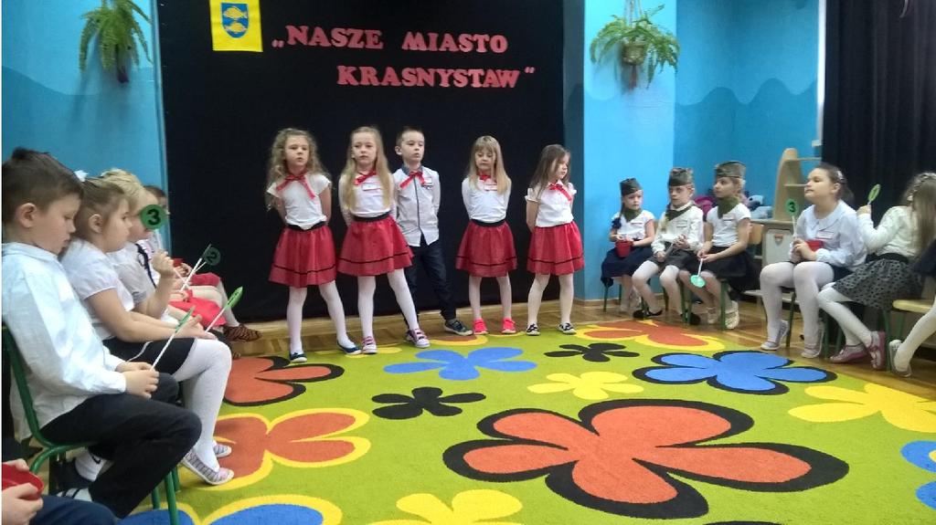 16 marca w Przedszkolu Nr 8 w Krasnymstawie odbył się międzyprzedszkolny konkurs patriotyczny Cudze chwalicie swego nie znacie nasze miasto Krasnystaw.