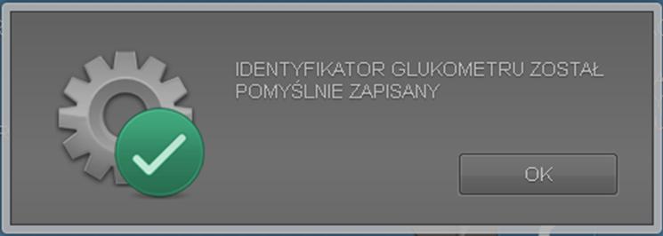 NADAWANIE GLUKOMETROWI NUMERU ID W celu identyfikacji konkretnego egzemplarza glukometru w programie, należy zapisać do nieulotnej pamięci glukometru (pamięci, która nie jest zerowana podczas zmiany