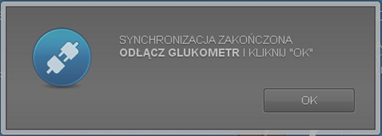 ODCZYTYWANIE DANYCH Z GLUKOMETRU Aby odczytać dane z glukometru należy podłączyć glukometr zgodnie z procedurą Podłączanie glukometru do komputera.