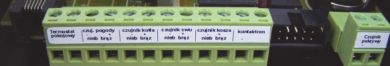 Gniazdo do podłączenia czujnika pozycji podajnika (dotyczy podajnika tłok/szuflada).