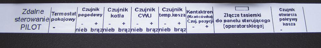 W obudowach 1S, 0S, 1S pełnej z tyłu obudowy znajduje się wycięcie którym można przeprowadzić przewody dodatkowych czujników. 10. Zabezp.