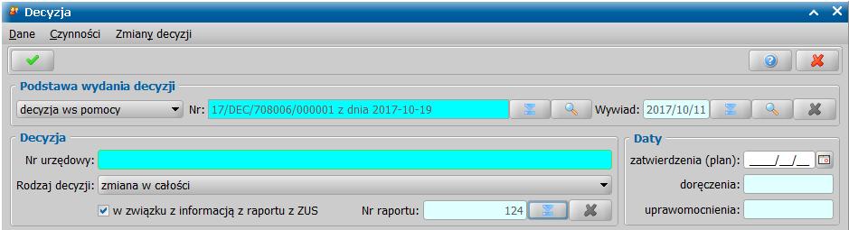 Dstępne są następujące statusy: Infrmacja ma wpływ na pdjętą wcześniej decyzję P weryfikacji przez jednstkę kazał się, że infrmacja nie ma wpływu na pdjętą wcześniej decyzję Infrmacja uzyskana nie ma
