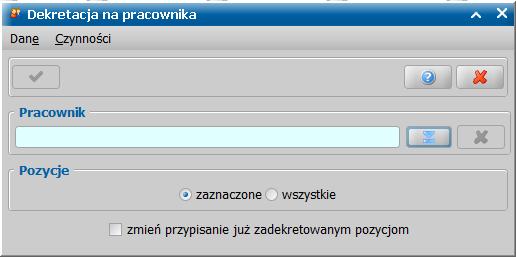 Przełącznik Pzycje jest dmyślnie ustawiny jak zaznaczne, c spwduje że POMOST Std uwzględni tylk zaznaczne pzycje raprtu.