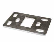 116 BLACHA PROSTA BASE PLATE >> GRUNDPLATTE FÜR PFOSTEN 15 Ø 11 / 13 15 11,13 6mm 8mm 13 11 7 38 25 7 5 WYMIAR / DIMENSION /