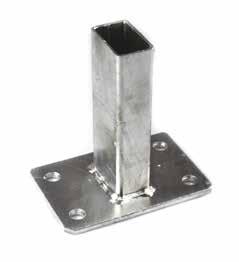 118 PODSTAWA SŁUPA 40X60 PROSTA BASE PLATE 40X60 >> FUSSPLATTE FÜR PFOSTEN 40X60 6MM 35 55 2 RODZAJ SPAWU / TYPE OF WELD / ART DER SCHWEISSNAHT POWŁOKA / COATING / BESCHICHTUNG PRICE EUR /PCS ILOŚĆ W