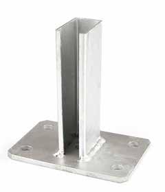 PODSTAWA SŁUPA 40X60 Z WYCIĘCIEM BASE PLATE WITH SLOT 40X60 >> FUSSPLATTE 40X60 MIT DURCHGEHENDEN SCHLITZ FÜR PFOSTEN 119 35 6MM 4x7 6 150 F00009 F00011 RODZAJ SPAWU / TYPE OF WELD / ART DER