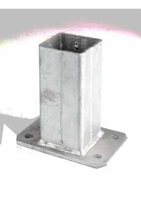 124 PODSTAWA SŁUPA 60X60 POST BASE PLATE 60x60 >> PFOSTENGRUNDPLATTE 60X60 55mm 55mm WERSJA / VERSION / AUSFÜHRUNG POWŁOKA / COATING / BESCHICHTUNG WYMIAR / DIMENSION / MAß PRICE EUR /PCS ILOŚĆ W