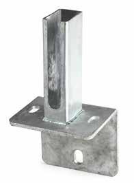 130 STOPA KĄTOWA SŁUPA 40X60 Z WYCIĘCIEM U ANGULAR POST BASE PLATE 40X60 WITH SLOT U >> WINKELFUSSPLATTE ZWEIFACH GESCHLITZT ENDUNG U FÜR PFOSTEN 40X60 2 136 TYP A 120 120 20 35 150 55 6 8 153 WERSJA