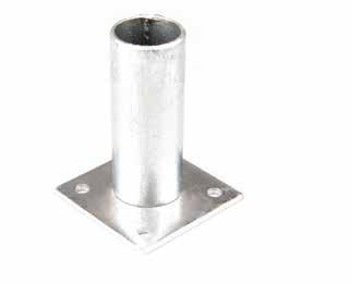 132 PODSTAWA SŁUPA Φ48, Φ60 POST BASE PLATE Φ48, Φ60 >> FUSSPLATTE FÜR RUNDROHRPFOSTEN Φ48, Φ60 (RUNDLOCH) 42 150 4x 13 5 150 5 54 120 4x 13 120 F00135 WERSJA / VERSION / AUSFÜHRUNG Prosta / Straight