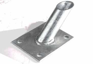 42mm PODSTAWA PODPORY Φ38, Φ42, Φ48, Φ60 (45 O ) POST BASE PLATE (45 O ) >> FUSSPLATTE MIT ABGEWINKELTEN RUNDPFOSTENHALTER Φ38, Φ42, Φ48, Φ60 (45 O ) 133 38,1mm 54,4mm 33,9mm mm