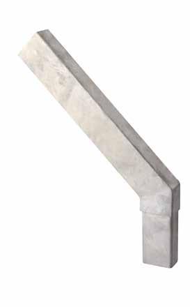 PRZEDŁUŻKA SŁUPA (45 o ) POST EXTENDER ARM (45 O ) >> PFEILERVERLÄNGERUNG (45 O ) 137 KĄTOWA: GŁADKA I Z PRZELOTKAMI ANGULAR: PLAIN AND WITH LOOPS WINKLIG: GLATT UND MIT TÜLLEN WERSJA / VERSION /