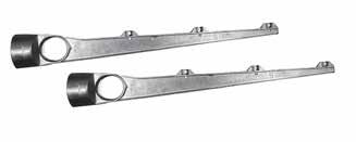 WYSIĘGNIK DO PROWADZENIA DRUTU KOLCZASTEGO UKOŚNY I PROSTY BARBED WIRE AND CONCERTINA OUTRIGGER ARM - INCLINED AND UPRIGHT AUSLEGER FÜR FÜHRUNG STACHELDRAHT QUER UND GERADE 149 UKOŚNY >> INCLINED >>