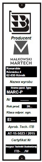 3.2 OPIS DZIAŁANIA Skrzydło bramy zawieszone jest w szynie jezdnej za pomocą wózków jezdnych. Brama posiada napęd elektryczny (typu VIC-012x lub VIC-0701) sterujący jej zamykaniem i otwieraniem.