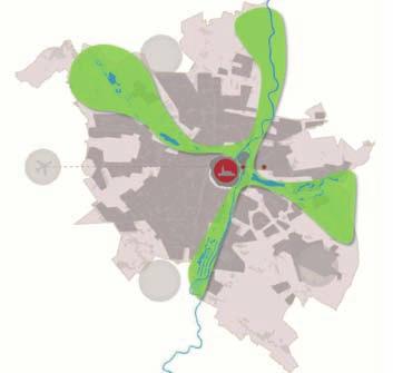 Zielony krzyż stanowi nie tylko unikalny element przestrzenny, ale również ma duże znaczenie dla miasta.