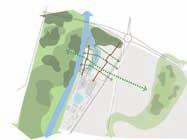 Uruchomienie tramwaju wodnego/przystanków taksówki wodnej 1. Budowa nowych znaczących budowli o funkcjach kulturalnych w granicach zielonego krzyża b.