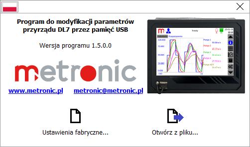 14.5 Programy dodatkowe 14.5.1 DL7 Config Program służy do modyfikacji parametrów urządzenia. Ustawione parametry pomiędzy urządzeniem a programem przekazywane są przy pomocy plików w formacie *.par. Ilość możliwych kart (modułów) do zainstalowania 7.