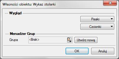Narzędzia projektu ZESTAWIENIA W programie ArCADia-BASIC tworzone są automatyczne zestawienia pomieszczeń i wykaz użytej stolarki.