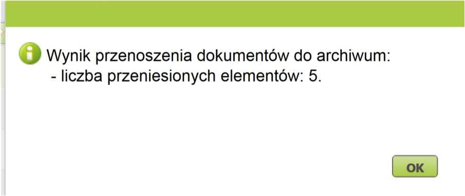 Należy zaznaczyć w ostatniej kolumnie, z prawej strony, check-boxy przy zwolnieniach przeznaczonych do archiwizacji, a potem kliknąć