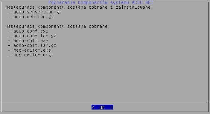 SATEL Instrukcja instalacji 37 3. Potwierdź dodanie następujących baz danych: accodb, accodb_temporary oraz essential. Zaznacz Tak i naciśnij ENTER. 4.