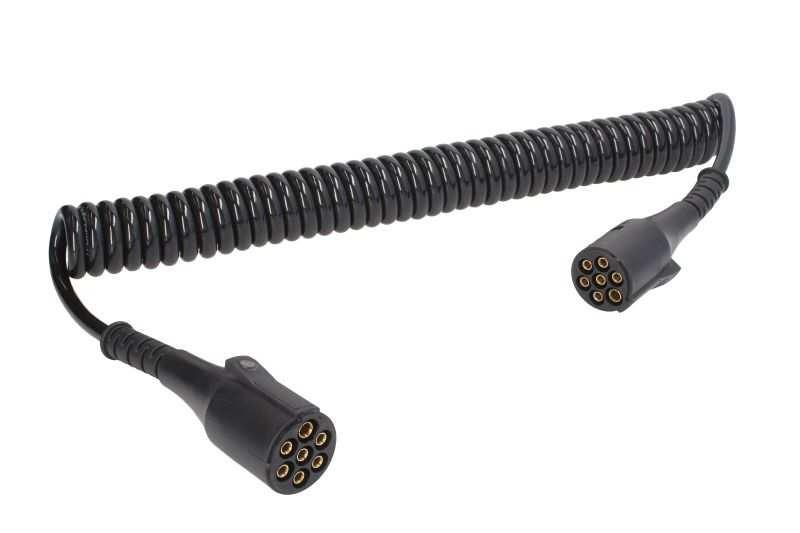 5M Przewód elektryczny spiralny (PUR, długość robocza 4,5m, długość max 5,2m, 24V; gniazdo-adaptor z przewodami "N" i "S" 15/7/7 24 V, 9 pinów aktywnych obtrysk)