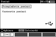 W mierniku należy ustawić opcję transmisji danych wg instrukcji obsługi danego miernika.
