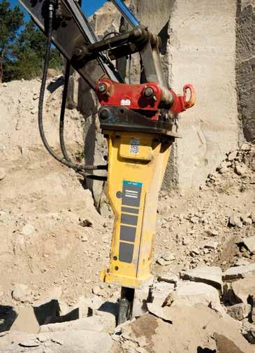 W ramach opcji dodatkowych dostępny DustProtector II: unikalna ochrona tulei przed pyłem, dostępn jedynie dla młotów hydraulicznych Atlas Copco.