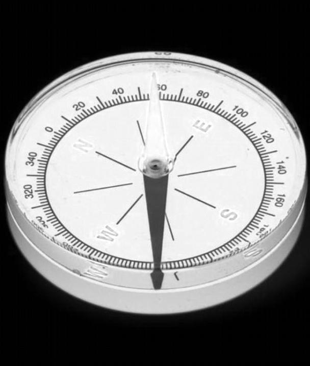 Kompas składa się z wąskiego, długiego i lekkiego magnesu - igły