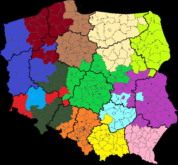 radomski, podregion warszawski wschodni; Województwa z intensywnością pomocy na poziomie 50%: lubelskie, podkarpackie, warmińsko-mazurskie, podlaskie. 15 lat n.d. Obszary znajdujące się obecnie w granicach Specjalnych Stref Ekonomicznych W jaki sposób Polska zostanie podzielona na Strefy Ekonomiczne?