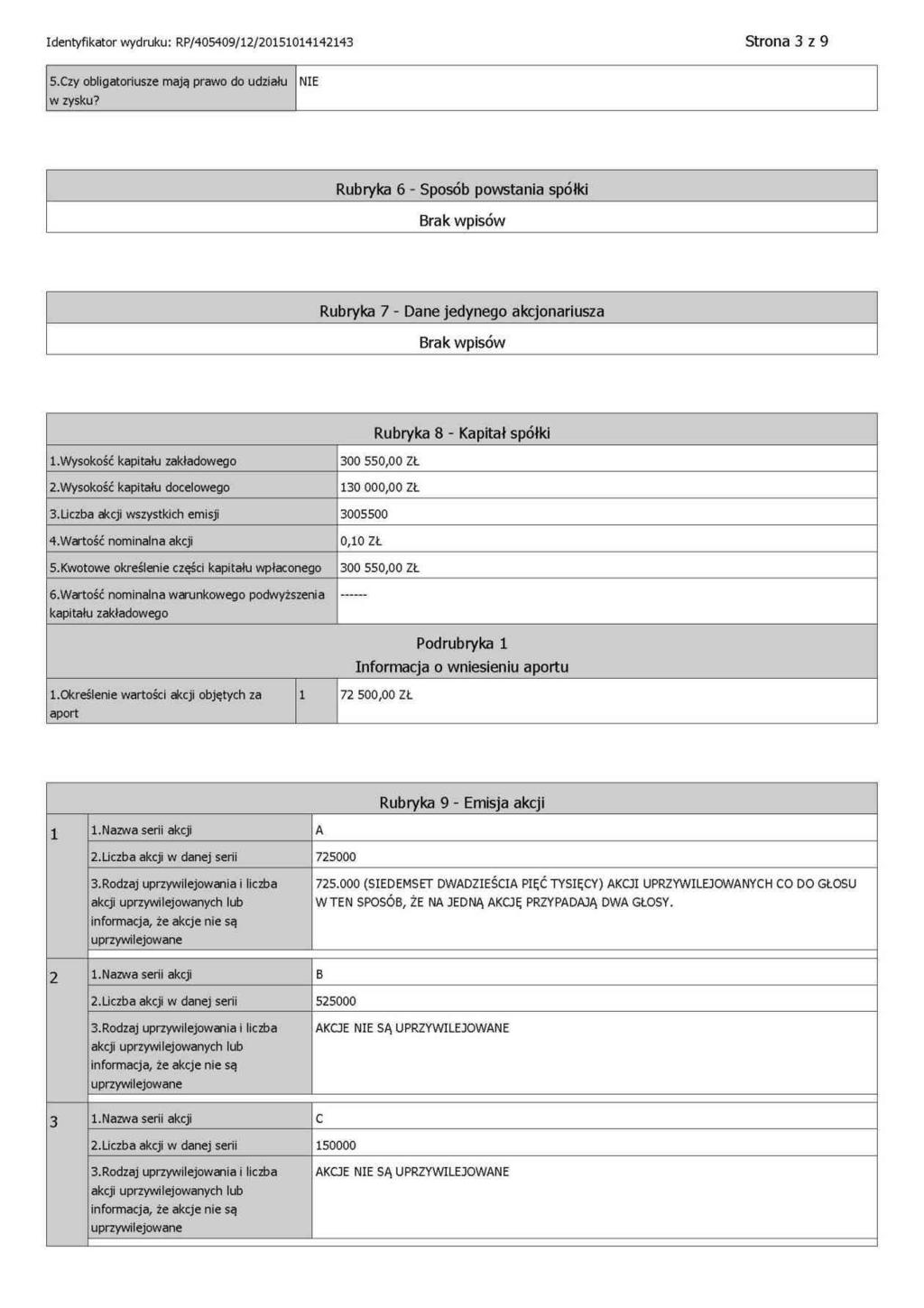 DOKUMENT INFORMACYJNY
