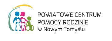 Powiatowe Centrum Pomocy Rodzinie ul. Poznańska 30, 64-300 Nowy Tomyśl tel. 61 44 26 773 e-mail: pcpr@powiatnowotomyski.