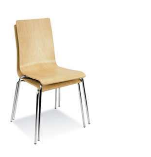 poz. 8 KRZESŁO KONFERENCYJNE typu LATTE lub równoważne krzesło konferencyjne bez podłokietników, rama metalowa, chromowana, siedzisko i oparcie wygięte ergonomicznie, z bukowej