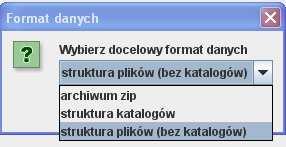Transformacja plików SIO - funkcja transformacji działa na plikach z rozszerzeniem exp, jst, krt i min, umoŝliwia zapisanie plików z