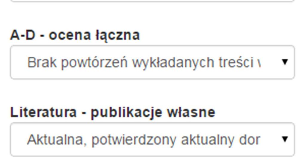 Oferta zostanie odrzucona niezależnie od oceny sylabusa (ocena sylabusa będzie miała na celu poprawę