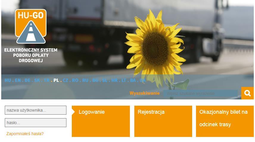 1. PROCES REJESTRACJI UŻYTKOWNIKA Na stronie hu-go.