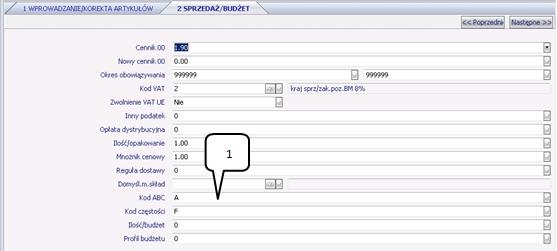 Strona 5 W przedstawionej zakładce należy odczytad z okna Kod ABC (1), jaka grupa została przydzielona do przeglądanego towaru.